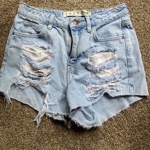 Denim shorts